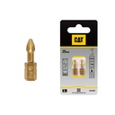 CAT 25mm Diamond Tip Torsion Screwdriver Bits PH2 Pack2