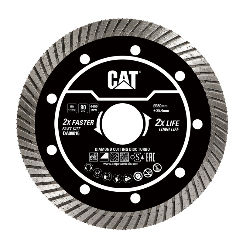CAT CAT Diamond Disc Hard General Purpose Turbo 350Mm 10Mm