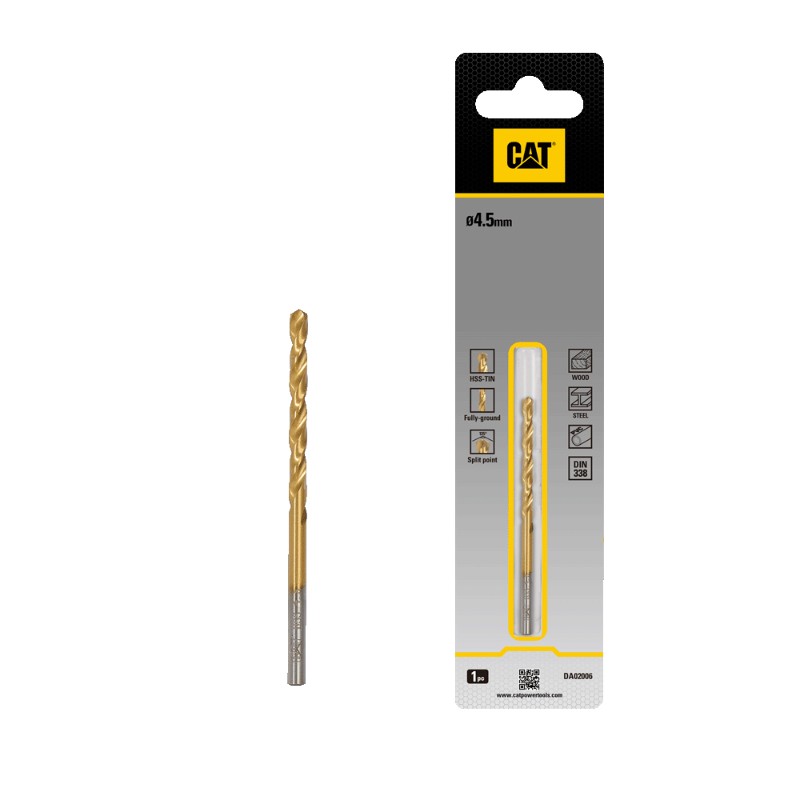 CAT HSS Drill bit 4.5 x 80mmPack1