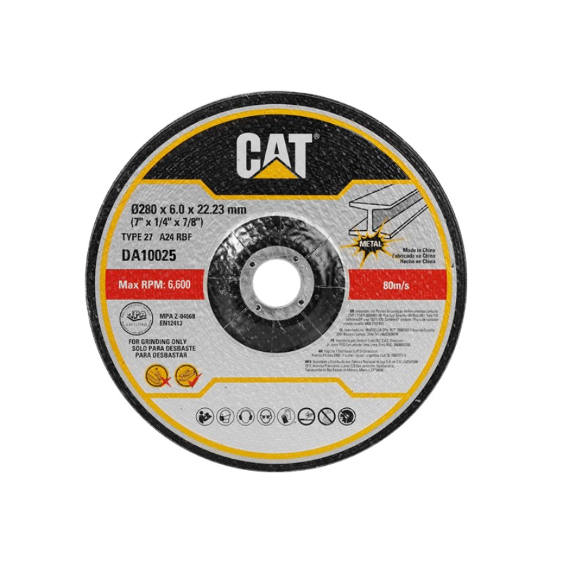 CAT Pack5 Depressed Metal Grinding Wheel T27 9 X 6.0Mm 14 X 78