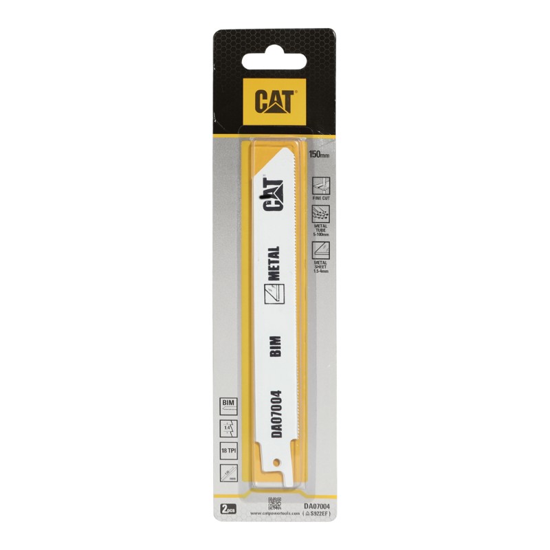 CAT Recip for Metal Fine cutting 150x0.9x18tpi BIM S922EF 38mm FinePack2