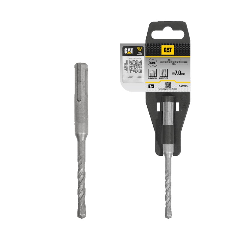 CAT SDS Hard Rock Drill 7 x 160mmPack1