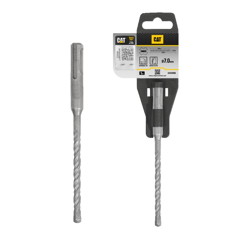 CAT SDS Hard Rock Drill 7 x 210mmPack1