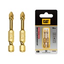 CAT Torsion Impact Screwdriver Bits PZ3Pack2 50mm
