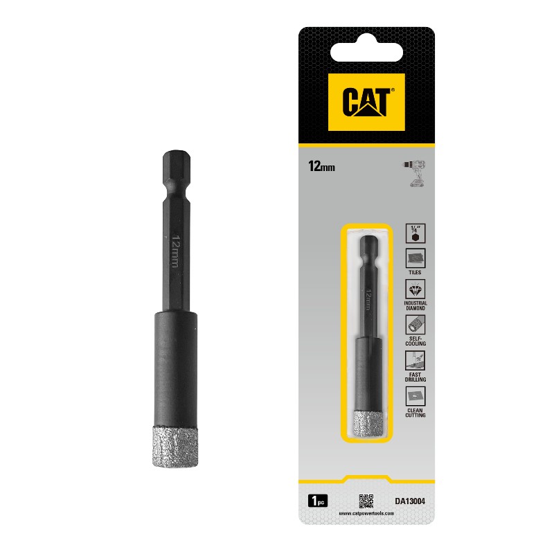 CAT Vacuum Brazed Hole Saw 12mm Pack1