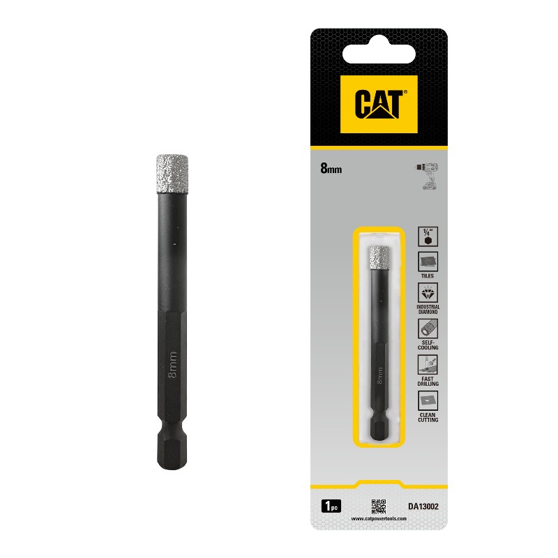 CAT Vacuum Brazed Hole Saw 8mm Pack1