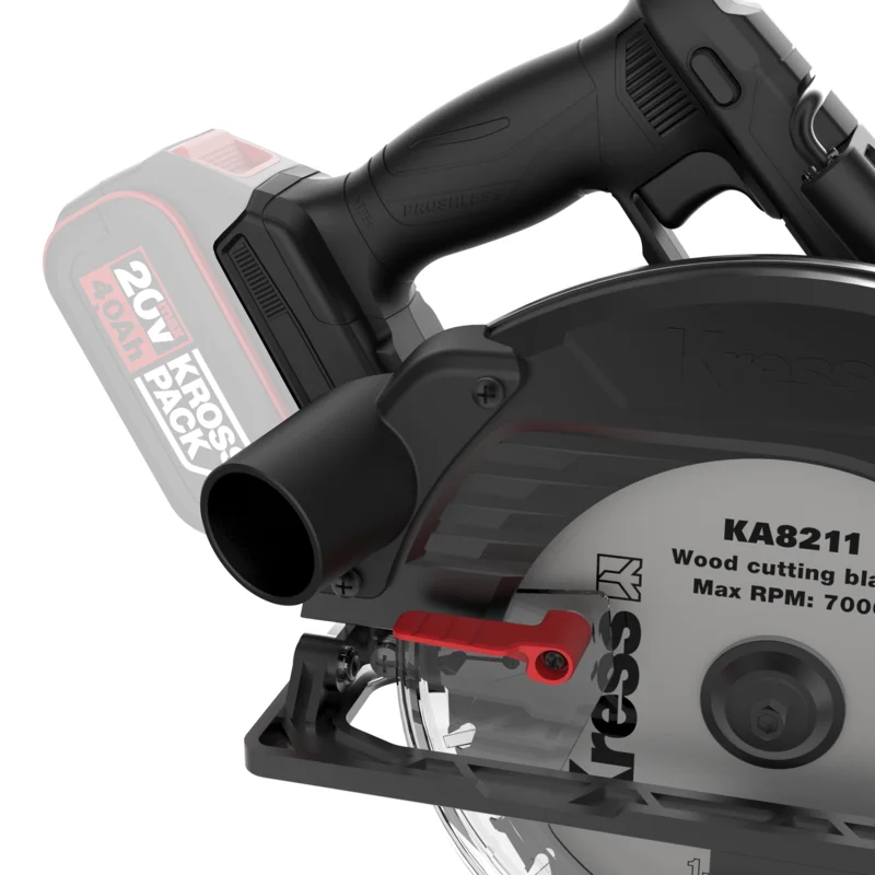 KRESS Circular Saw 185mm 20V BL TOOL ONLY