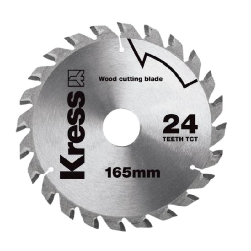 KRESS Circular Saw TCT Blade 165mm 24T 8500rpm