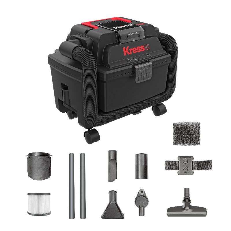 KRESS Cordless Vacuum Cleaner WetDry 20V