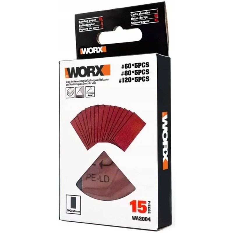 WORX 15 piece Sanding Paper Kit