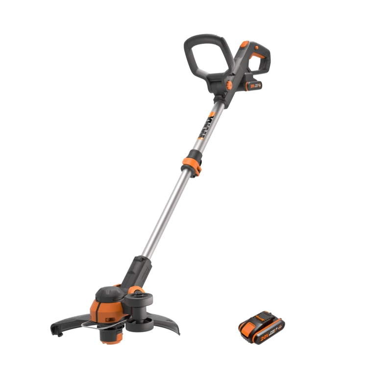 WORX 20V 30cm Grass Trimmer, 1x2.0Ah, 1hr quick charger
