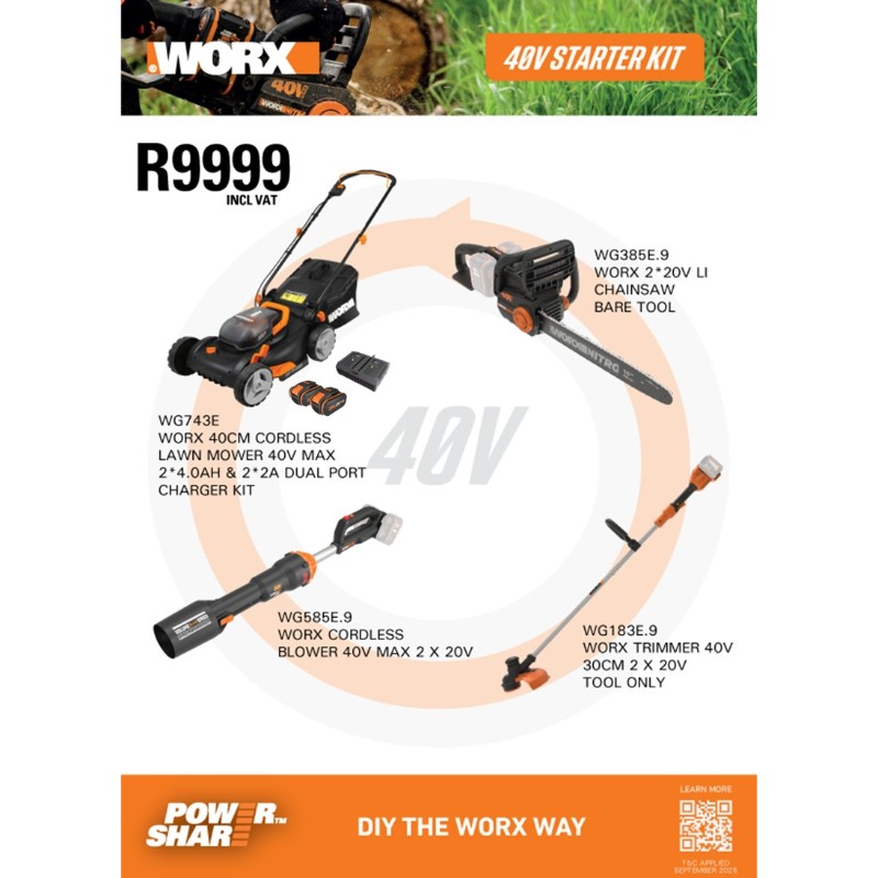 WORX 40V GARDEN STARTER