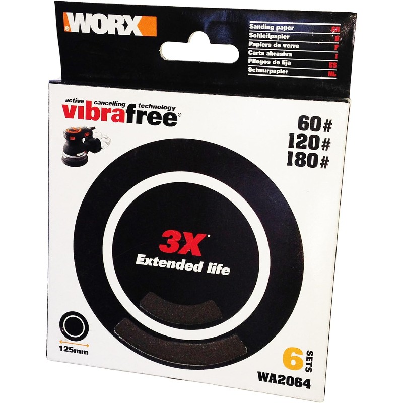 WORX 6 piece Sanding Paper Kit
