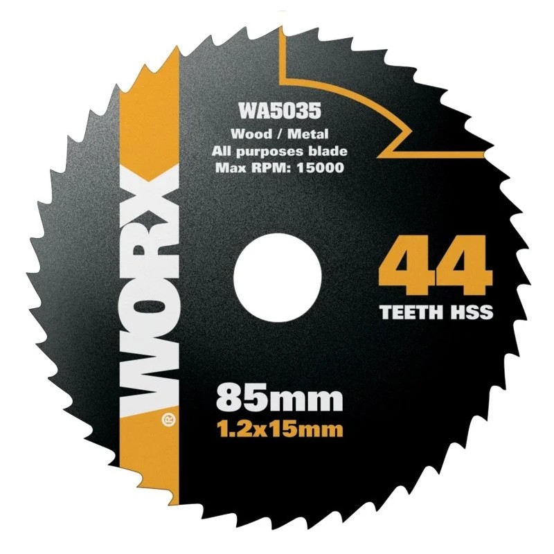 WORX 85mm 44T HSS Blade