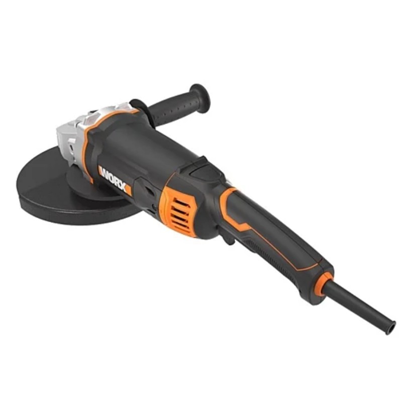WORX Angle Grinder 220-240V | 230mm | 2350W | 50/60Hz | M14 | Class II | no: 6500/min 230mm or n: 8500/min 180mm