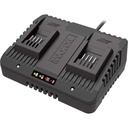 WORX Battery Charger for Lithium-Ion Accumulators 20VDC | 2A | 50/60Hz | 50W | Class II IPX0