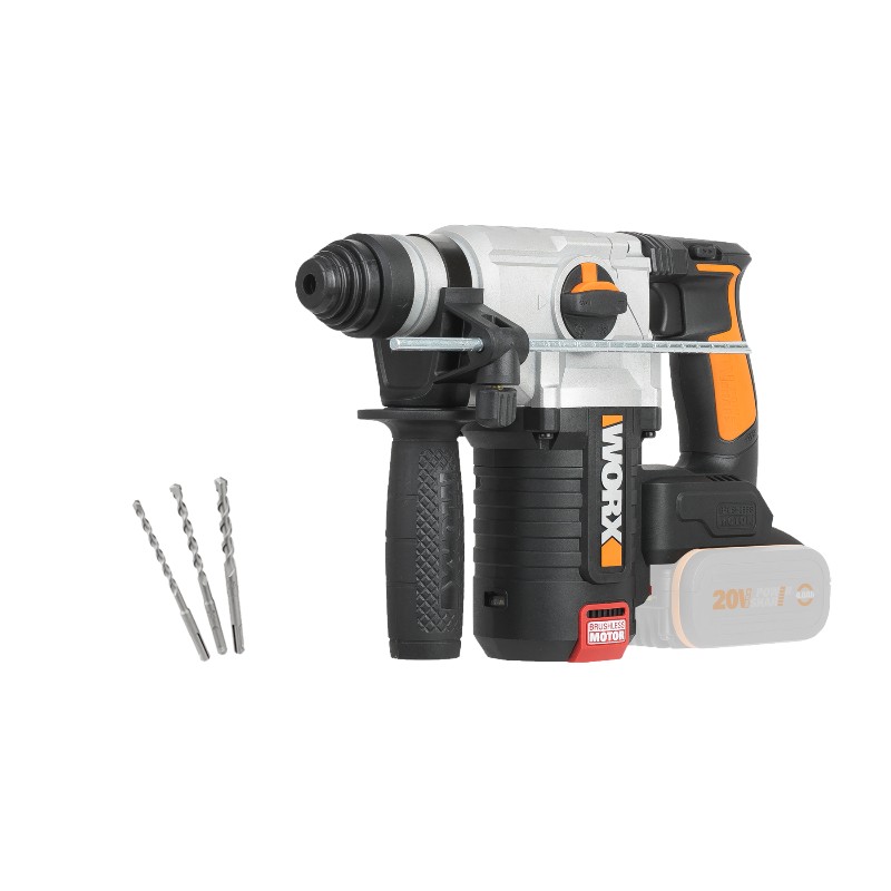WORX Battery Powered Rotary Hammer 2.2J | 20V | no: 0-1210/min | Kit