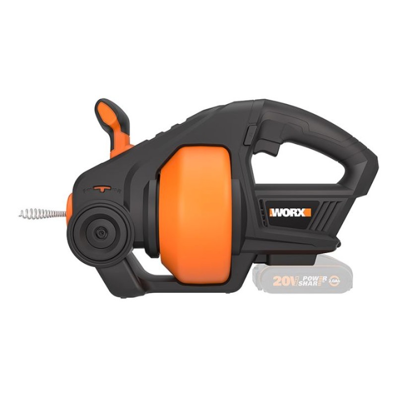 WORX CORDLESS DRAIN AUGER TOOL ONLYNITRO 20V POWER SHARE 7.6m