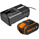 WORX Charger and Battery Pack Kit 20V
