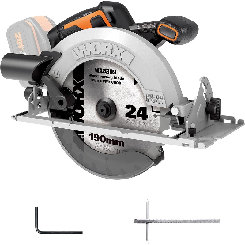 WORX Cordless Brushless Circular Saw 20V | 190mm