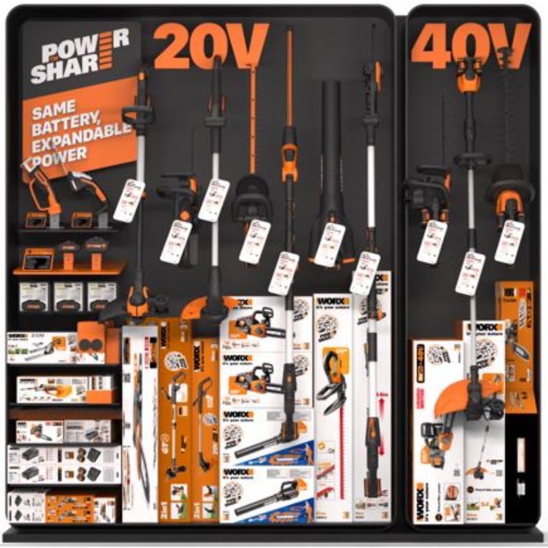 WORX Garden Dispay 20 And 40V