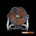 WORX Home and Jobsite Cordless Battery Powered Fan 2 Speed AC | 20V | 20W Adaptor : input 100-240V output 22VDC | 1500mA | Class II | TOOL ONLY