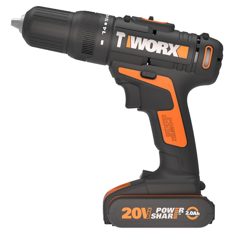 WORX Imp. Drill 20V 13Mm 40Nm 1500Rpm 2 X 2.0