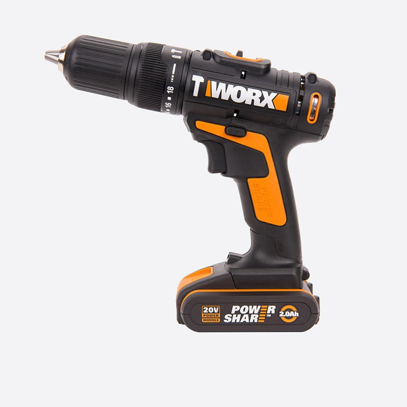 WORX Imp. Drill 20V 13Mm 40Nm 1500Rpm 2 X 2.0