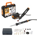 WORX MAKER X 2 in 1 Rotary Tool WX739.9 + Soldering iron WX744.91 pcs 2.0Ah Battery/2A charger + control hub