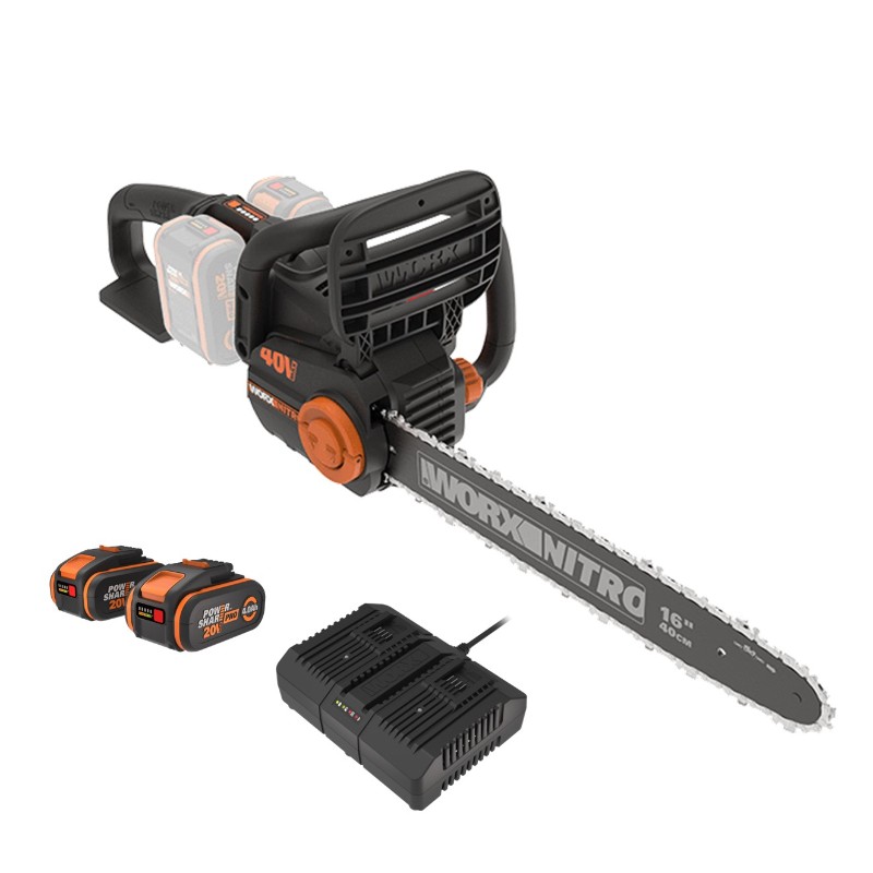 WORX Nitro Chain Saw 40V Kit (45cm)
