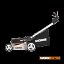 WORX Nitro Self-Propelled Lawn Mower with Brushless Motor 4 x 20V 80V | 51cm | 53cm | 4 x 4.0Ah | 4 Hour Powertank Charger | Kit