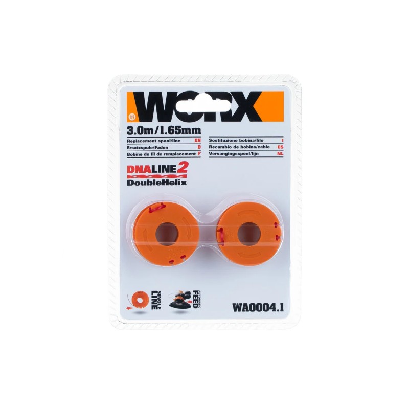 WORX Replacement Trimmer Spool & Line for GT3 Grass Trimmer WG163E.2
