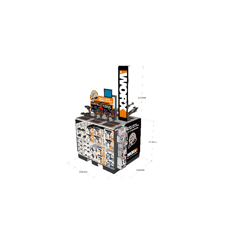 WORX Store in Store display
